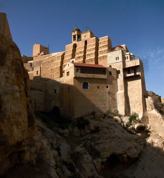 marsaba orthodox monastery in judean desert - israel tourism