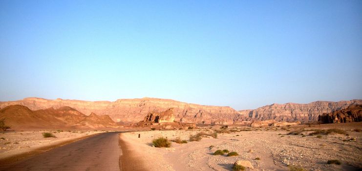 Timna geological park for tourists in Israel