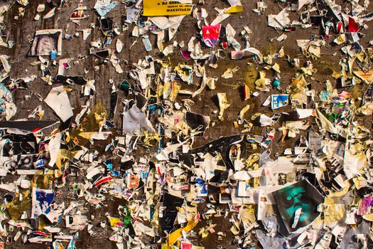 Wall with old paper