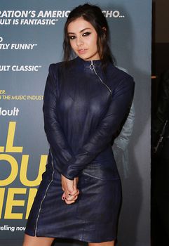 UK, London: Charli XCX arrives at the Curzon Soho movie theater in London, UK for a screening of Kill Your Friends on October 27, 2015.