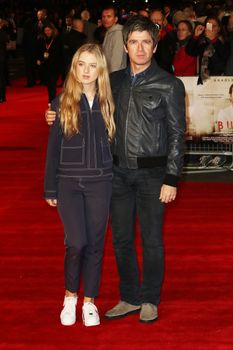 UNITED KINGDOM, London: Noel Gallagher and daughter Anais Gallagher attend the European premiere of Burnt at Leicester Square in London on October 28, 2015. 