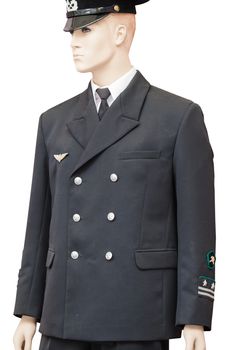 Mannequin in the old railway worker uniforms