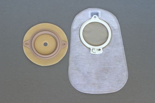 Accessory bag and disk for colostomy