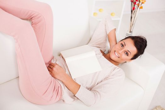 Beautiful young woman Relaxing at home