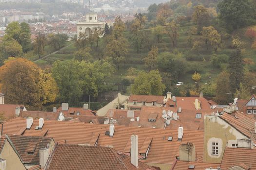 Views of capital of Czech Republic Prague in autumn.