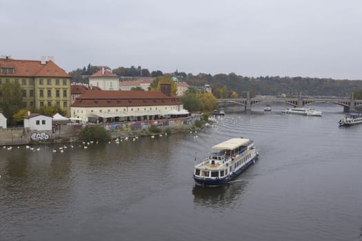 Views of capital of Czech Republic Prague in autumn.