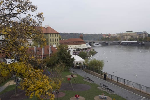 Views of capital of Czech Republic Prague in autumn.