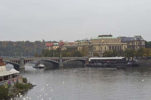 Views of capital of Czech Republic Prague in autumn.