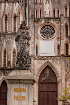 Statuary of church the St. Joseph's Cathedral in Hoan Kiem Hanoi, Vietnam.