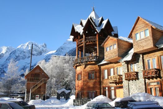 In the mountains of Dombai, Caucasus