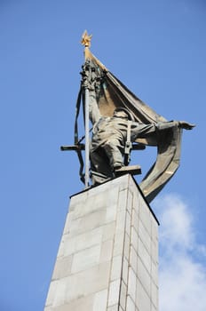 Figure of Russian Soldier at War Memorial