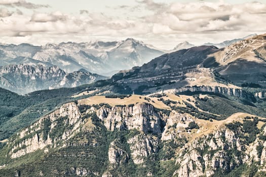 Views of the Dolomites, Italian alps famous worldwide.