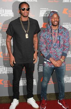 ENGLAND, London: Krept and Konan attended the Kiss FM Haunted House Party in London on October 29, 2015. Costumes ranging from the Rock band KISS to the devil were on display as various stars walked the red carpet at the party which featured musical performances by Rita Ora, Jason Derulo and band Little Mix.