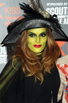 ENGLAND, London: DJ Neev attended the Kiss FM Haunted House Party in London on October 29, 2015. Costumes ranging from the Rock band KISS to the devil were on display as various stars walked the red carpet at the party which featured musical performances by Rita Ora, Jason Derulo and band Little Mix.
