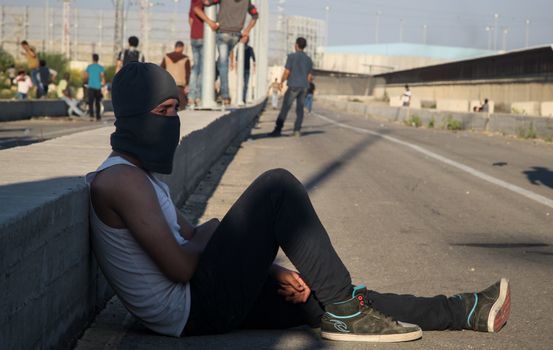 WEST BANK, Erez Crossing: Israeli troops clashed with Palestinian protesters near the Erez Crossing on October 30, 2015. As many as 46 Palestinians were injured in the unrest, including 17 by live fire. 