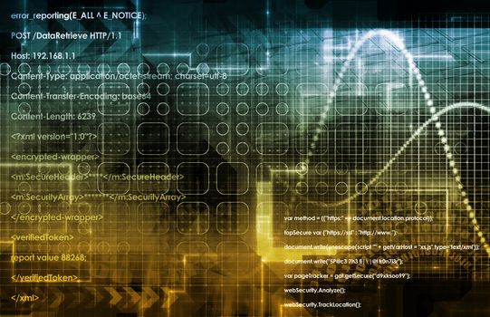 Internet Concept Background with Digital Concept Abstract