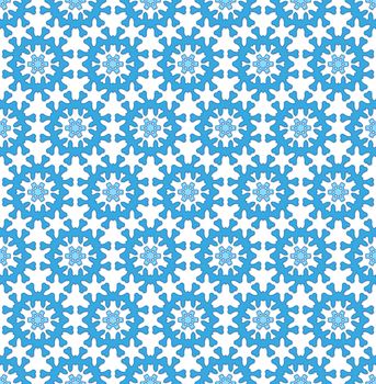 background or textile abstract winter blue flowers pattern