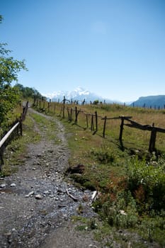 Nature and travel in Georgia svaneti region mountain