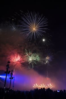 Fireworks at La Merce Festival, Barcelona, Spain