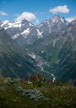 Nature and travel in Georgia svaneti region mountain