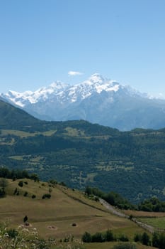 Nature and travel in Georgia svaneti region mountain