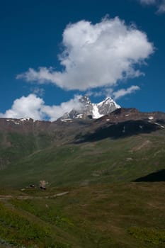 Nature and travel in Georgia svaneti region mountain