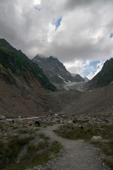 Nature and travel in Georgia svaneti region mountain