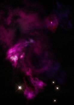 Star field in space a nebulae and a gas congestion. "Elements of this image furnished by NASA".