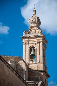 Detail Belfry church Mdina , Malta