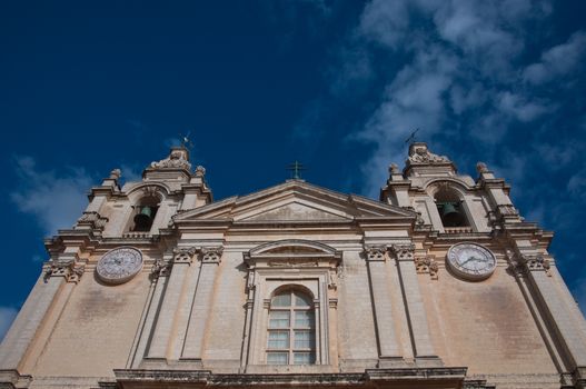 Detail of the cathedral city of Mdina, Malta