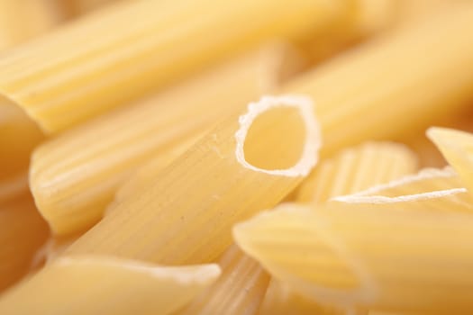 background the texture of raw pasta closeup