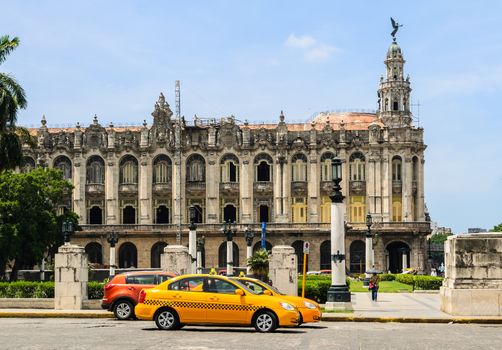 Famous Great Theatre building. Havana's old town is a UNESCO World Heritage Site. Havana, Cuba