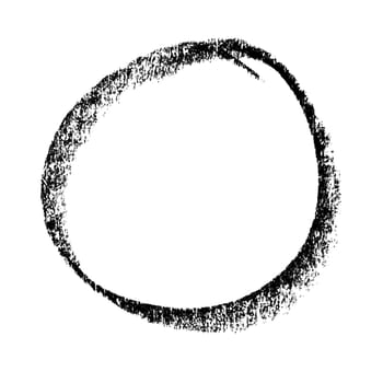 abstract circle hand drawn by crayon use for background