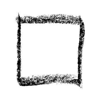 doodle square hand drawn by crayon use for background
