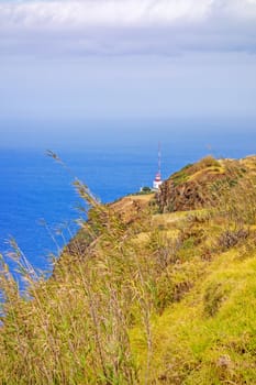 The westernmost point of Madeira - view of lighthouse in Ponta do Pargo