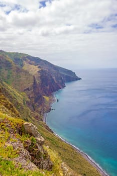 The westernmost point of Madeira in Ponta do Pargo - view of coastline
