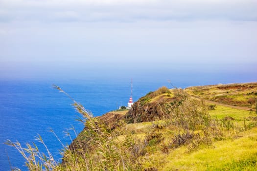 The westernmost point of Madeira - view of lighthouse in Ponta do Pargo