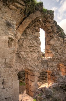 Ruins in Israel vacation travel of historic sites