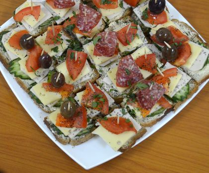 picture of a Canapes, catering food 