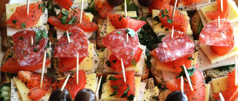 picture of a Canapes, catering food 