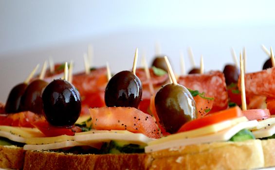 picture of a Canapes, catering food 
