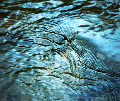 abstract background or texture retro dark blue waves