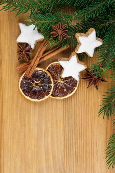 Christmas cookies with festive decoration