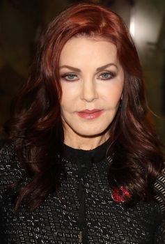 UK, London: Priscilla Presley has showcased Elvis memorabilia at a new exhibition at the 02 Arena in London, on November 3, 2015. The Aztec Sundial Suit worn by the King during his last performance can be seen along with over 300 other artefacts, including cars, guitars and iconic stage costumes. The Elvis at the O2 exhibition chronicles the rise of the rock 'n' roll icon and will be open to the public on December 12, 2015.