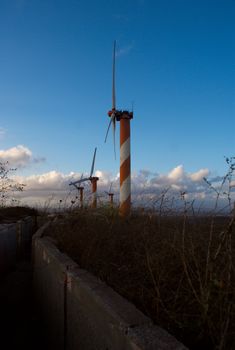 green energy - wind turbine in golan heights