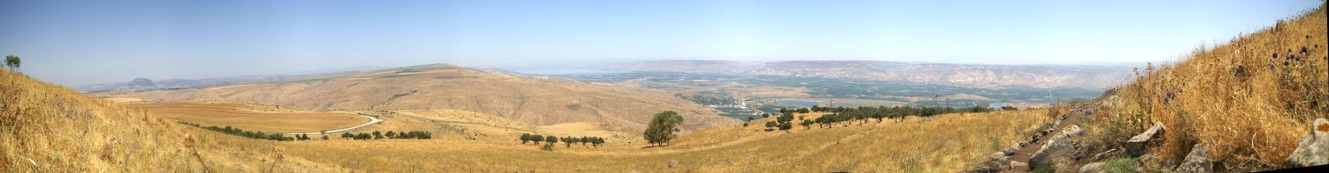 Mountains and nature in Galilee, Israel - travel vacation in  Middle East