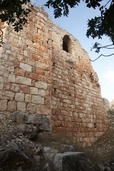 Yekhiam national park Castle in Israel for holiday travel