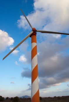 green energy - wind turbine in golan heights