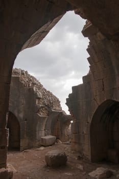 Castle ruins in Israel tourosim and travel