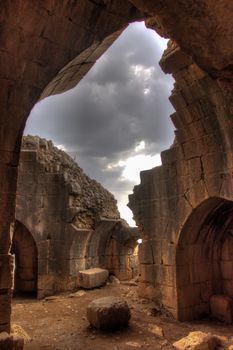 Castle ruins in Israel tourosim and travel